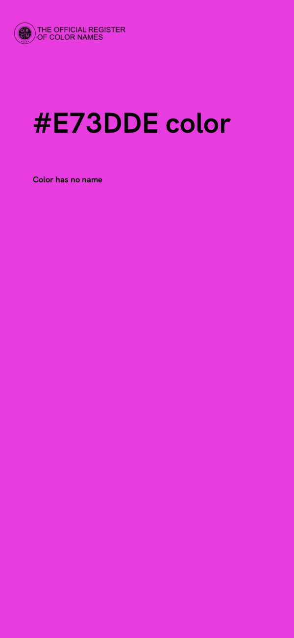 #E73DDE color image