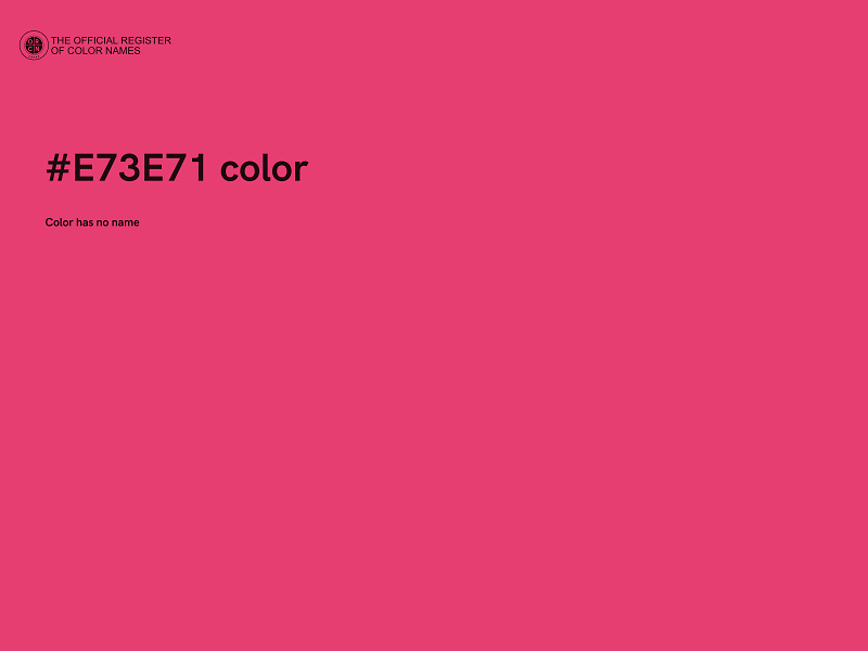 #E73E71 color image