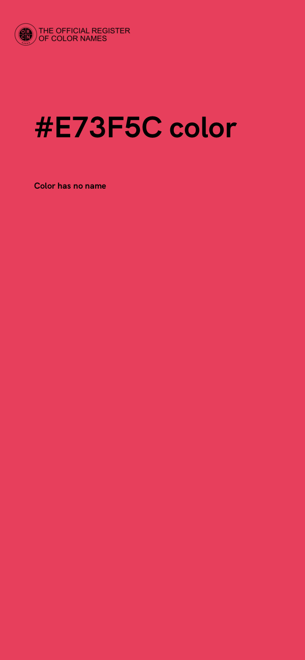 #E73F5C color image