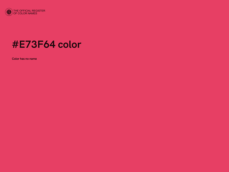 #E73F64 color image