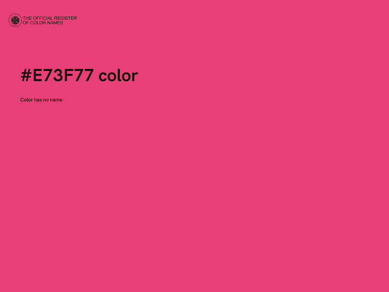 #E73F77 color image