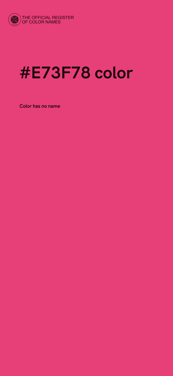 #E73F78 color image
