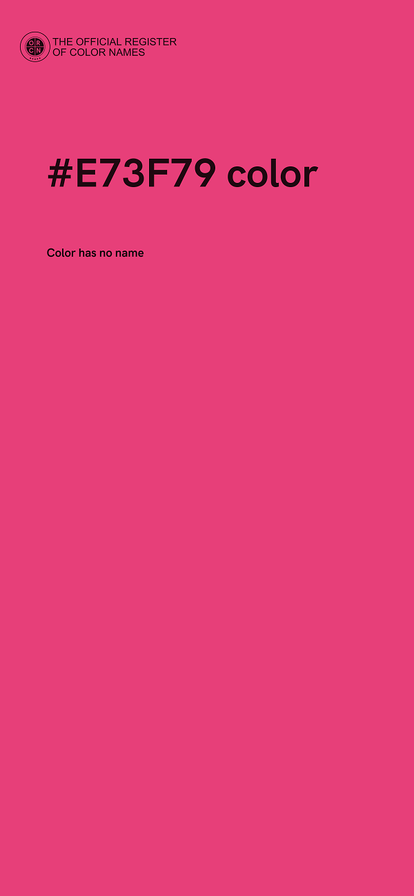 #E73F79 color image