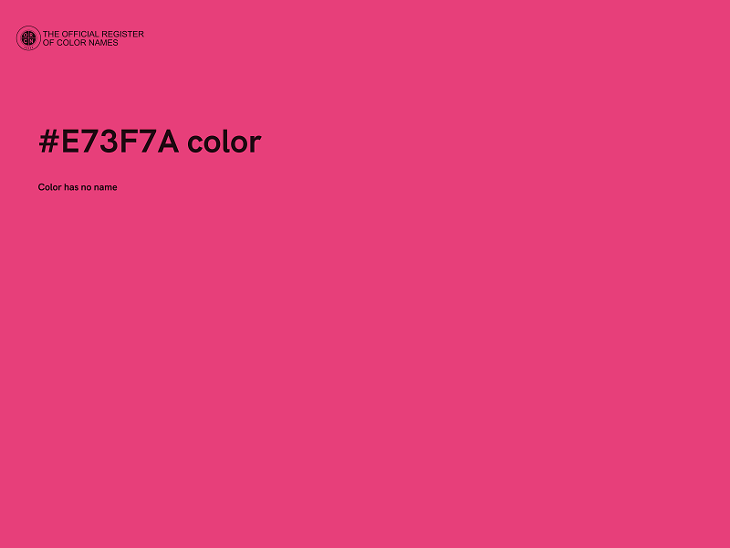 #E73F7A color image