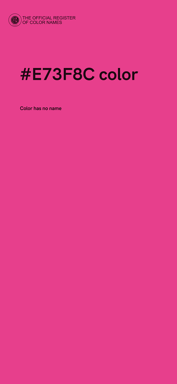 #E73F8C color image
