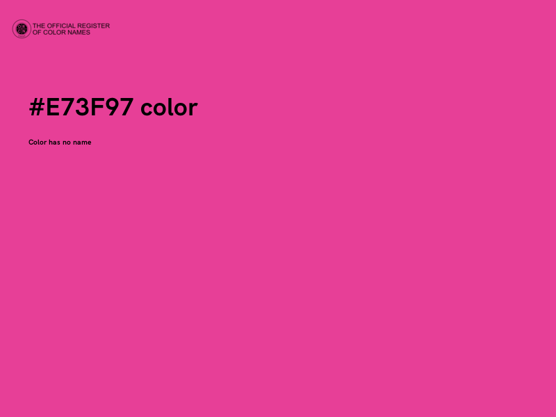 #E73F97 color image