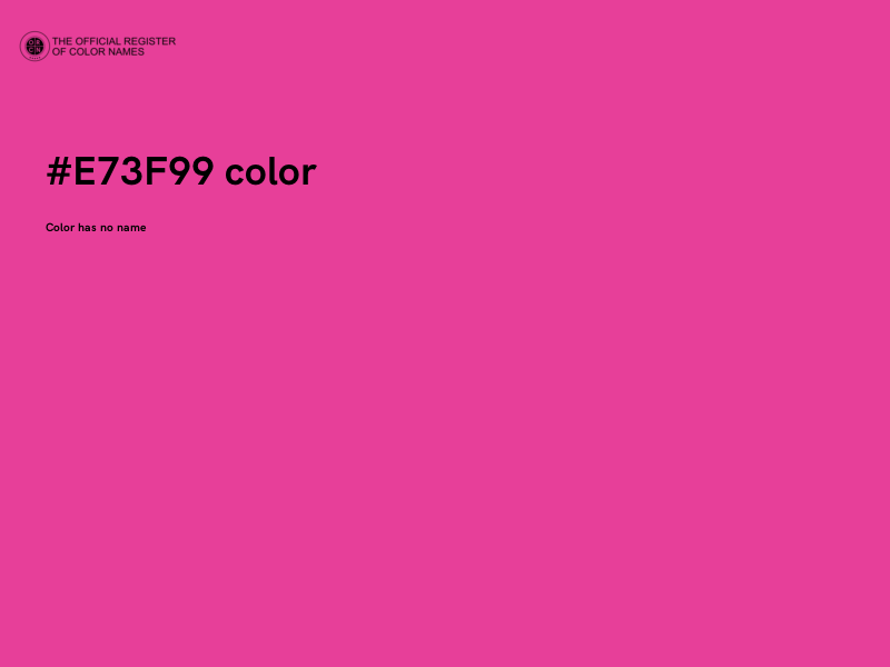 #E73F99 color image