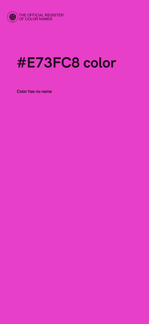 #E73FC8 color image