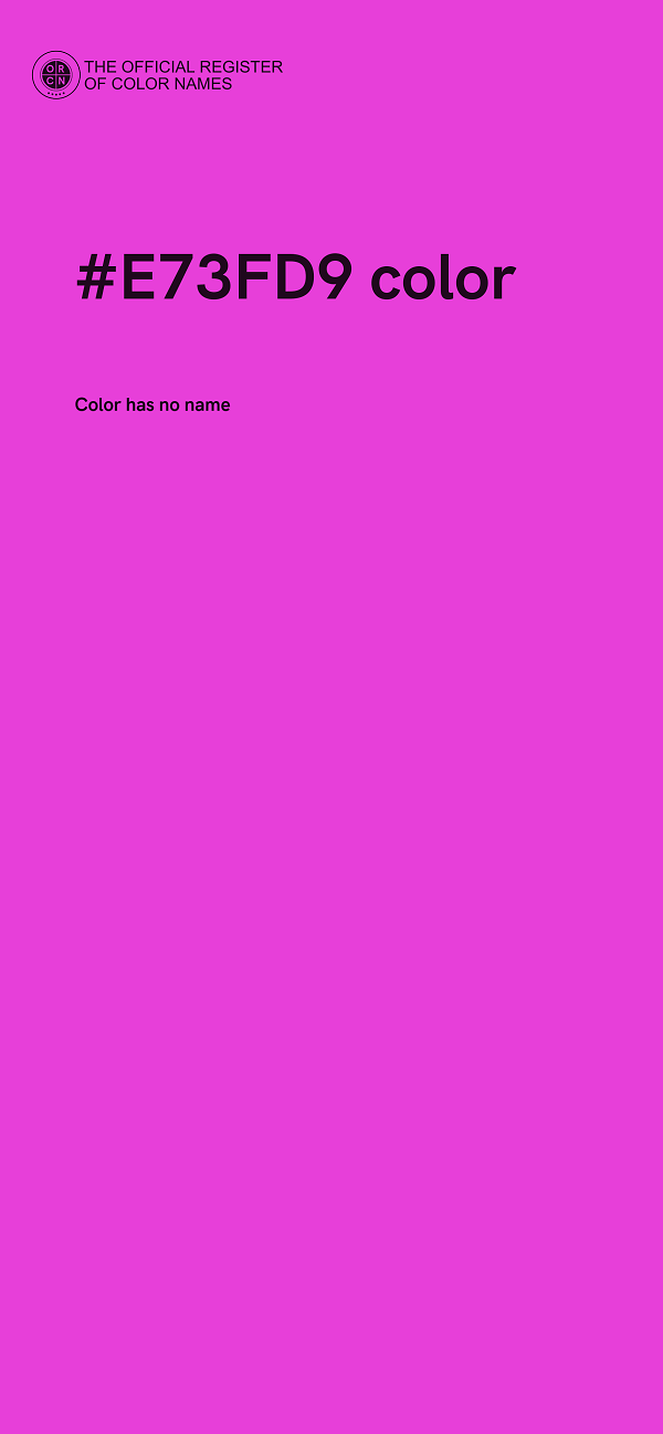 #E73FD9 color image