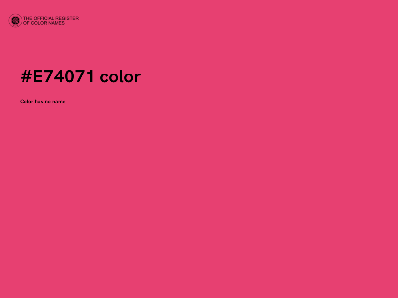 #E74071 color image
