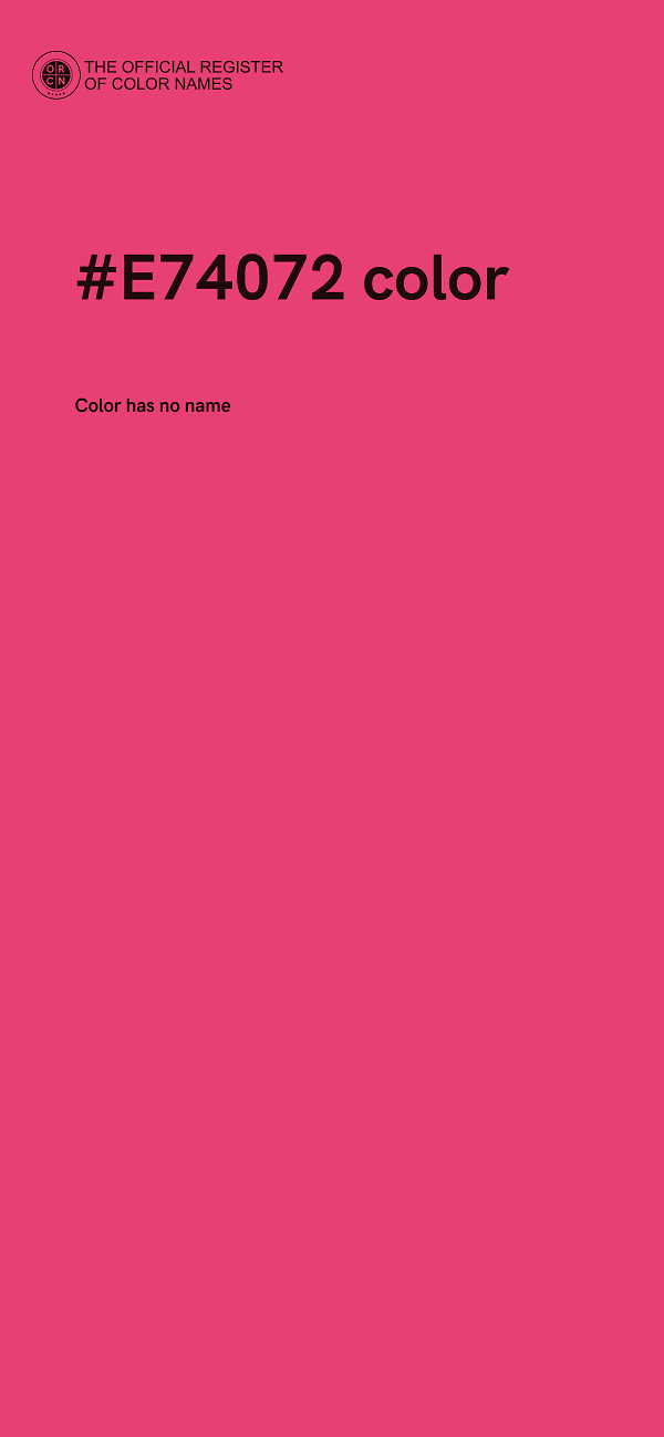 #E74072 color image