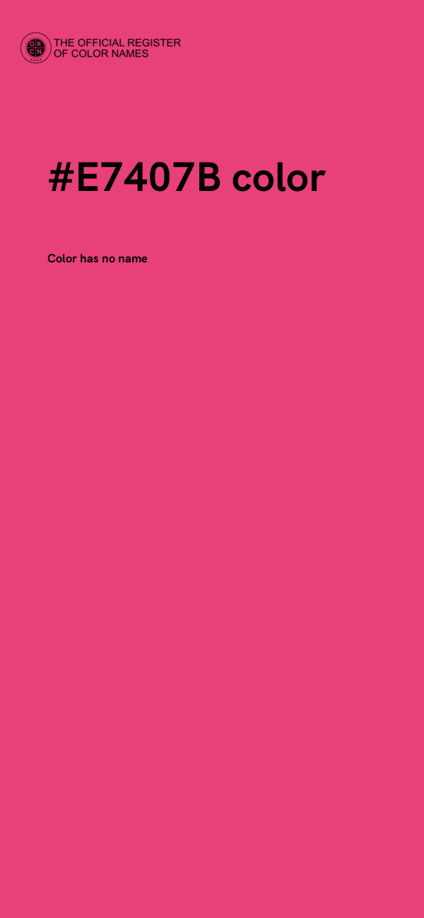 #E7407B color image