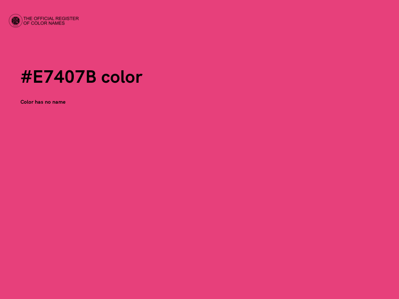 #E7407B color image