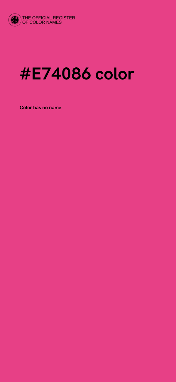 #E74086 color image