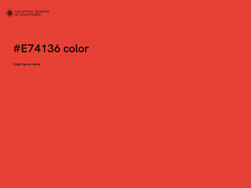 #E74136 color image