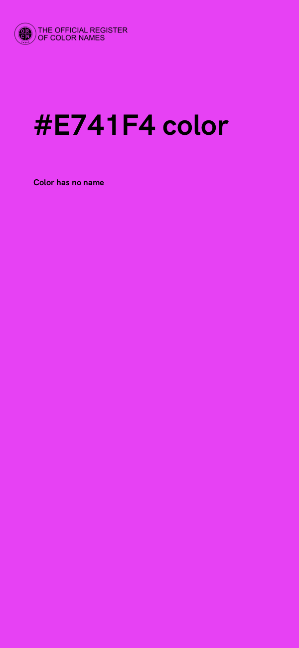 #E741F4 color image