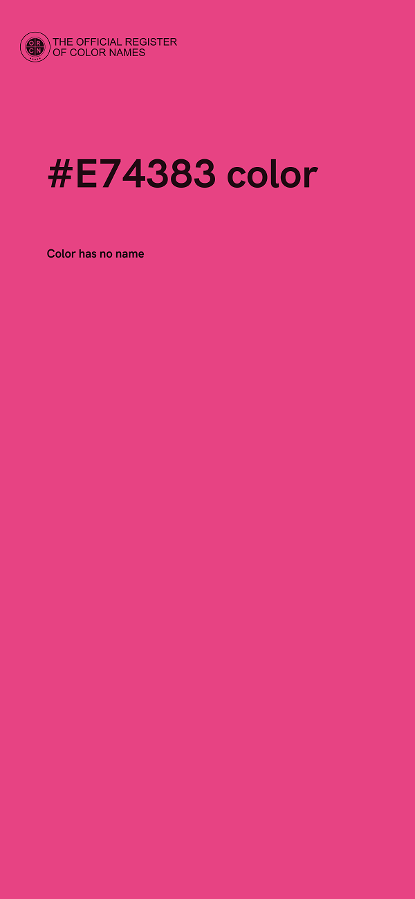 #E74383 color image
