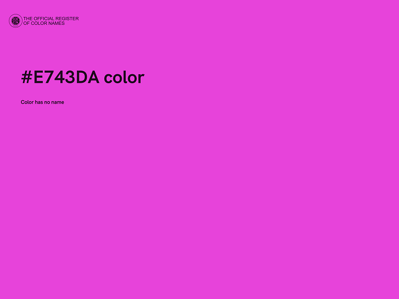 #E743DA color image