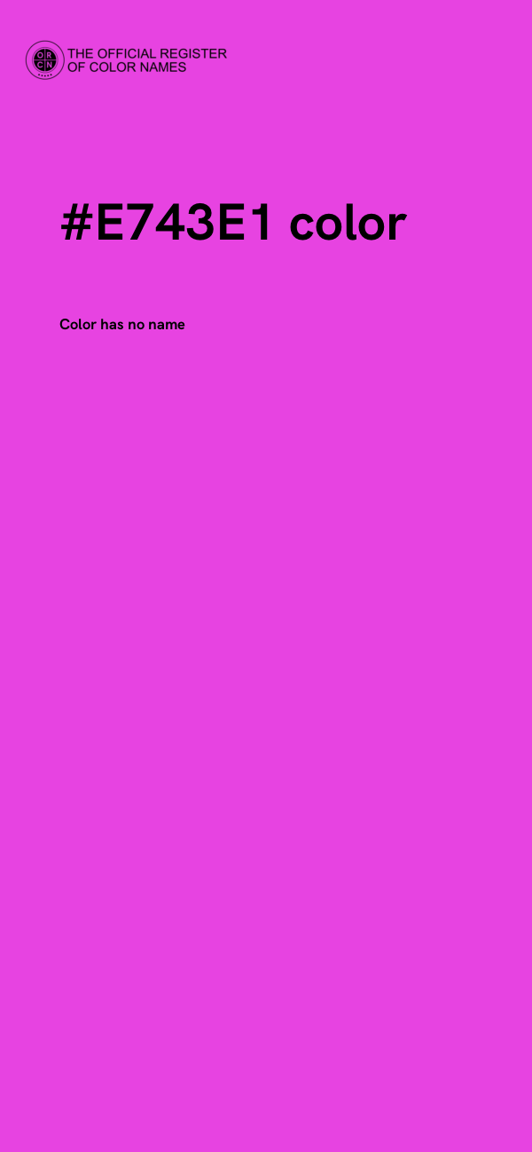 #E743E1 color image