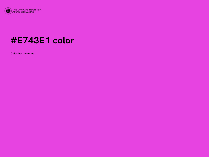 #E743E1 color image