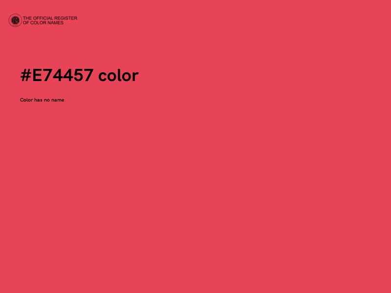 #E74457 color image