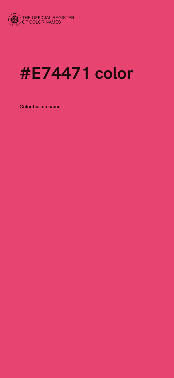 #E74471 color image
