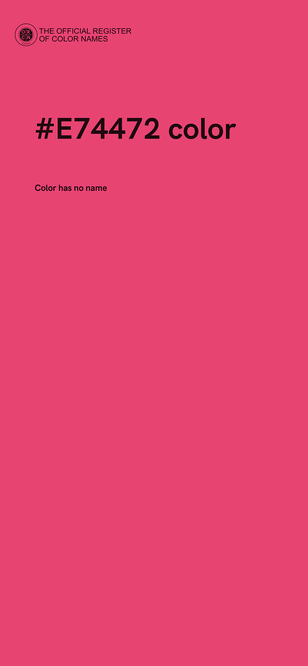 #E74472 color image