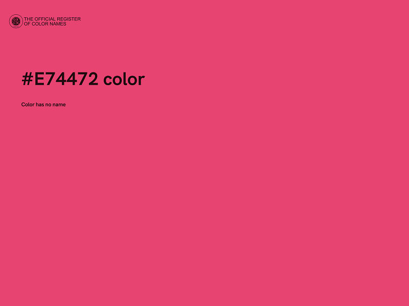 #E74472 color image