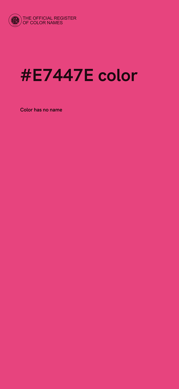 #E7447E color image