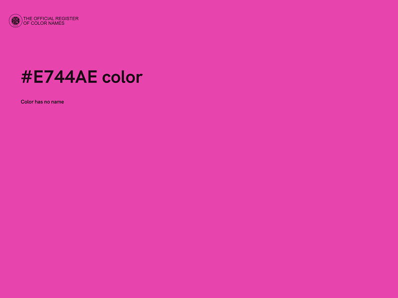 #E744AE color image