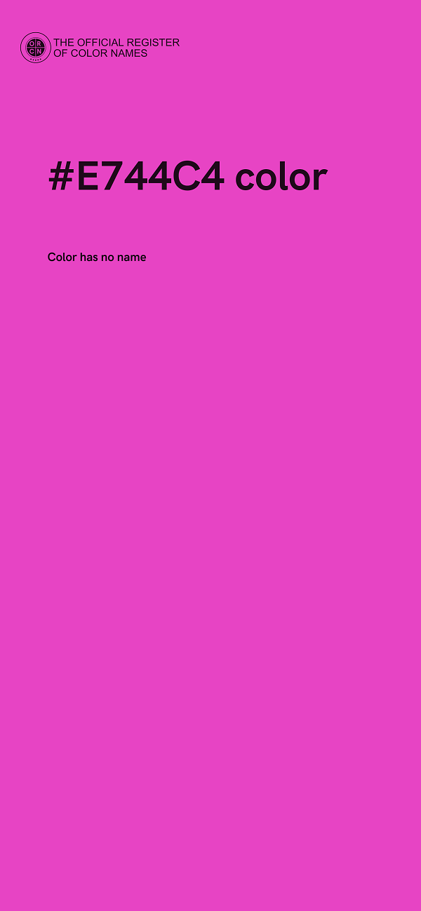 #E744C4 color image