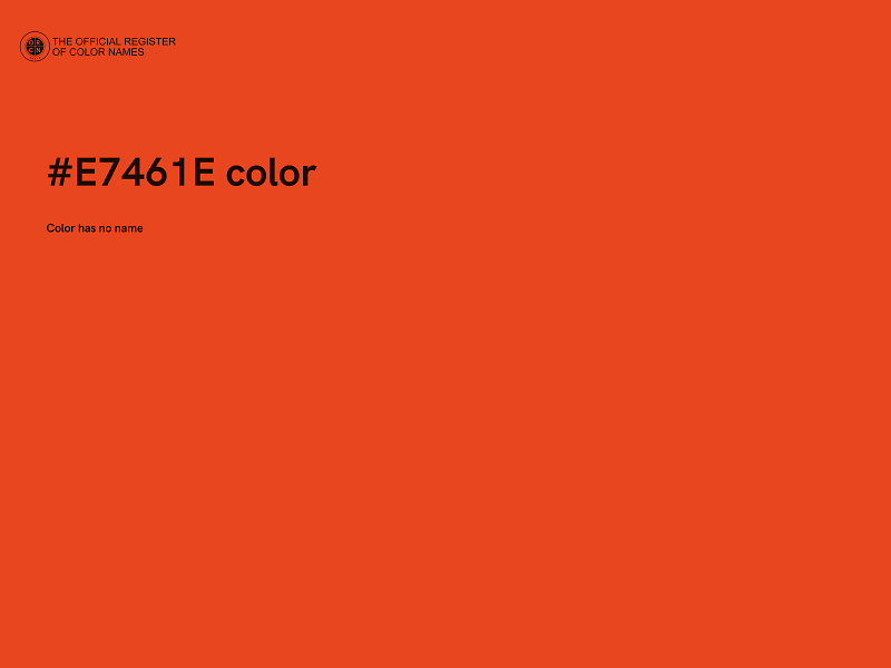 #E7461E color image