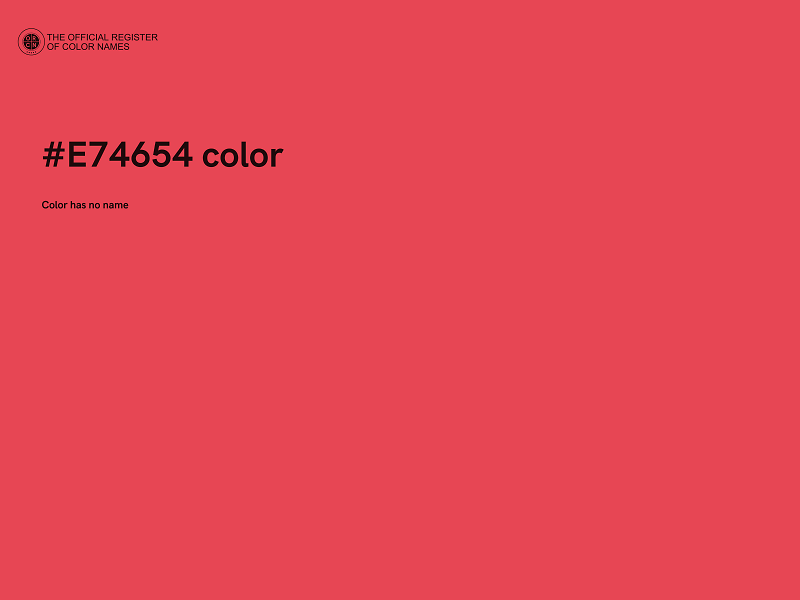 #E74654 color image