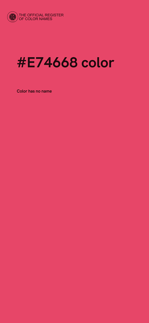 #E74668 color image