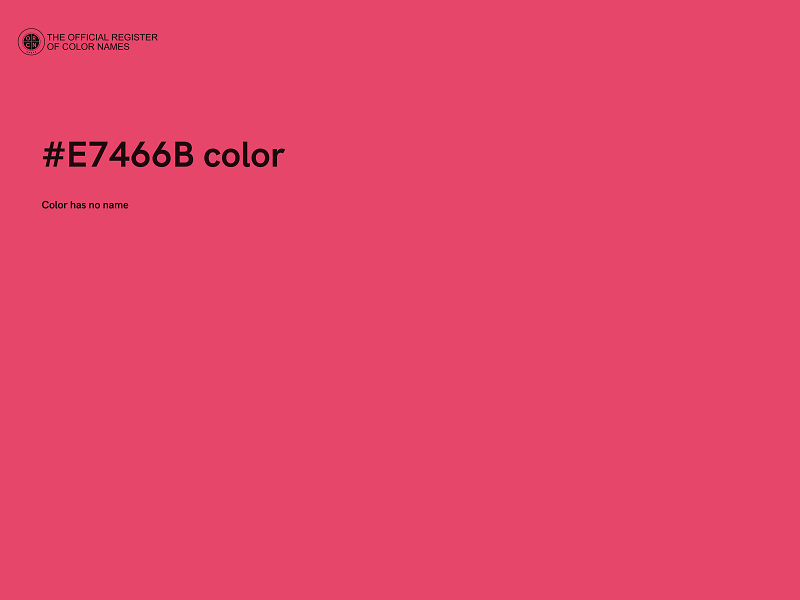 #E7466B color image