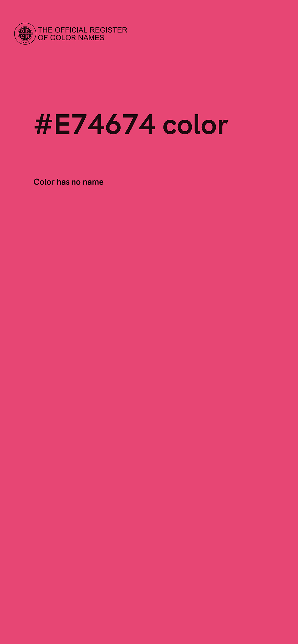 #E74674 color image