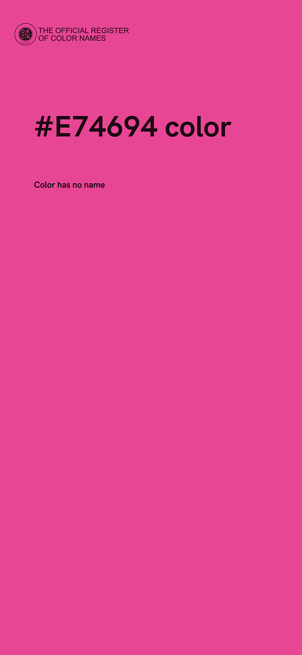 #E74694 color image