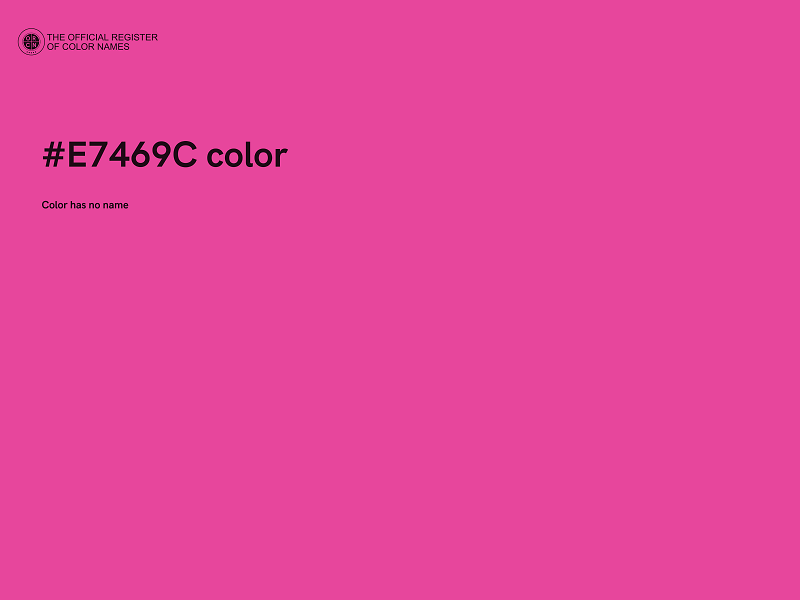 #E7469C color image