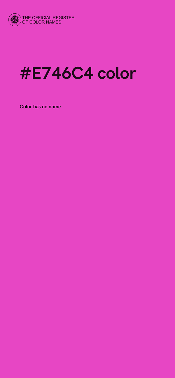 #E746C4 color image