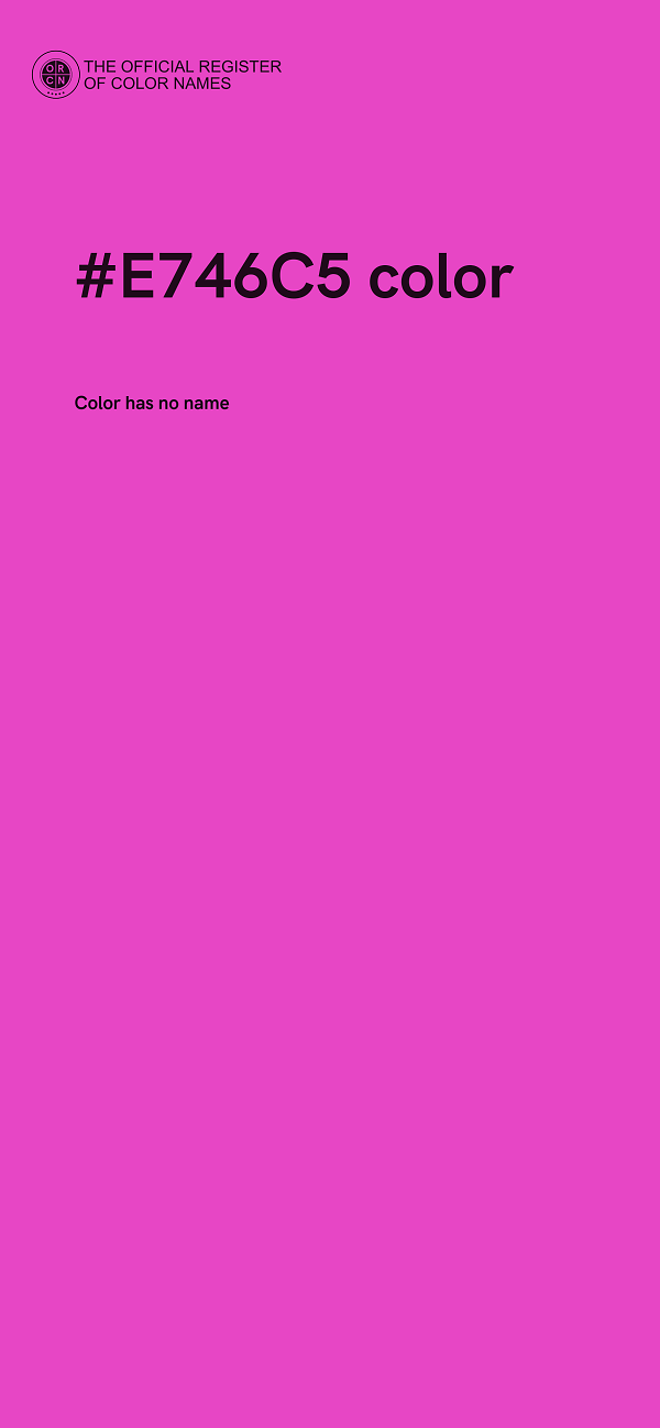 #E746C5 color image