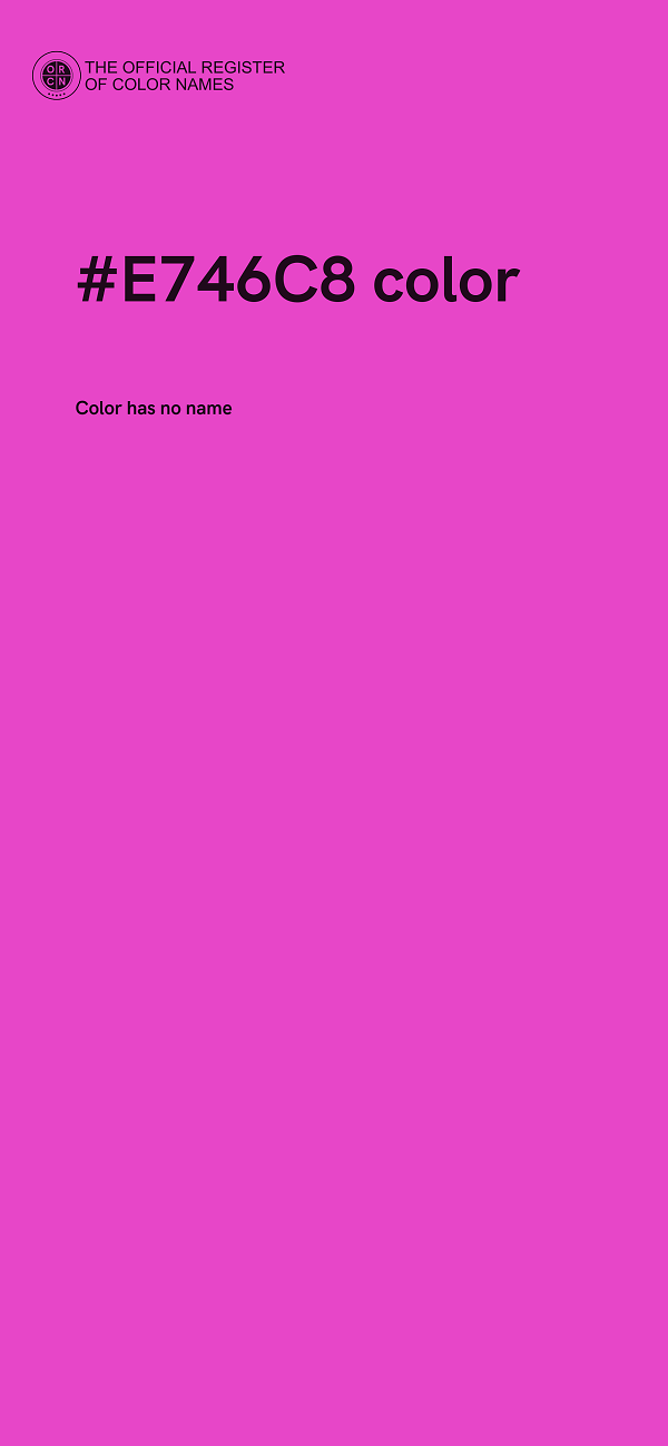 #E746C8 color image