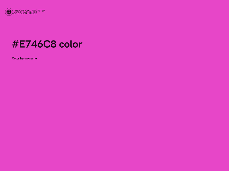 #E746C8 color image