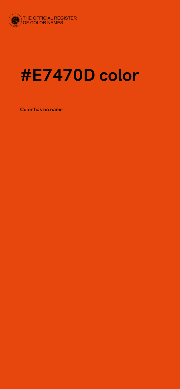 #E7470D color image