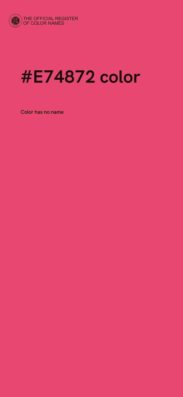 #E74872 color image