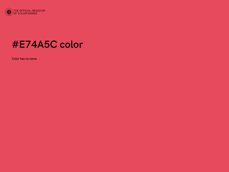 #E74A5C color image