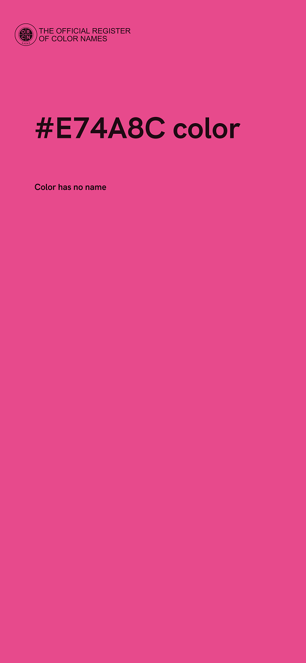 #E74A8C color image
