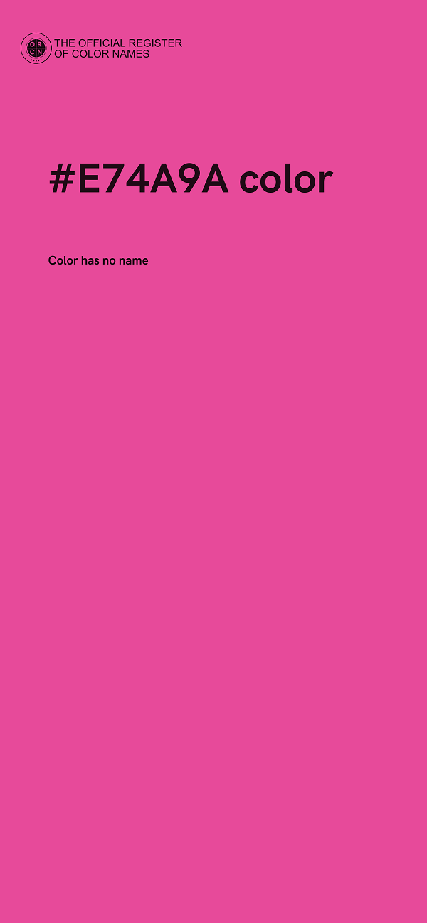 #E74A9A color image
