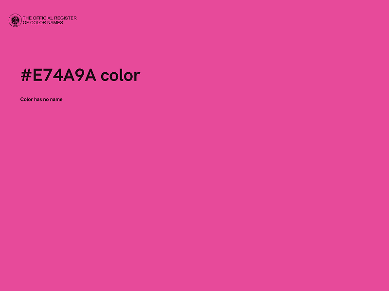 #E74A9A color image