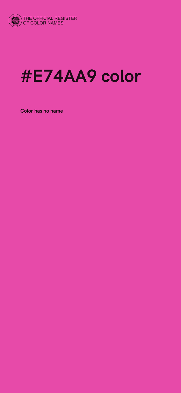 #E74AA9 color image