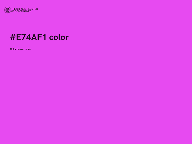 #E74AF1 color image